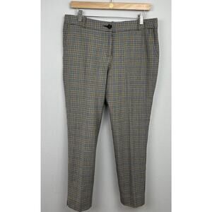 Vtg Pendleton Womens Size 10P Virgin Wool Trousers Career Multicolor Herringbone